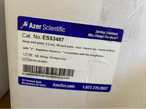 Azer Scientific 96-DWP 2,2 мл ПЛАСТИК Сапфир Advance