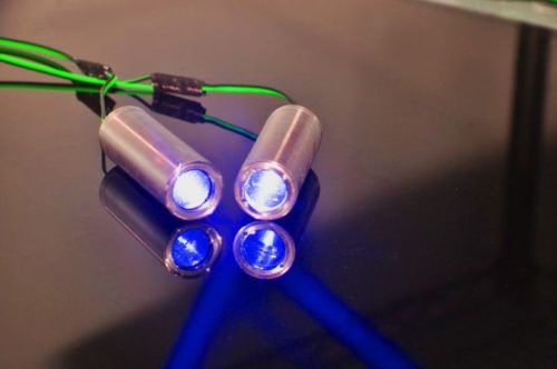 22*70 мм толстый луч 80mW 445nm голубая точка лазерный модуль