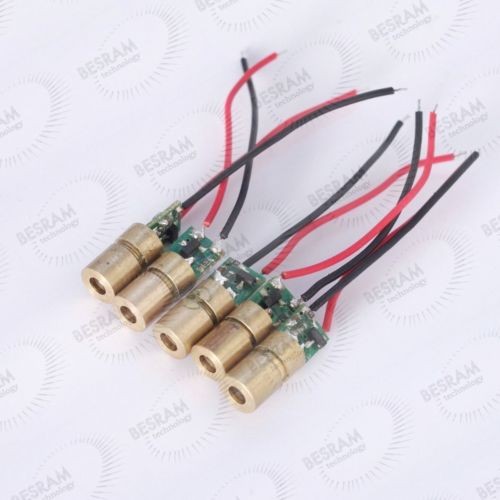 5pcs 6*13mm 650nm красный <5mW круглая точка лазерный модуль DC 3V