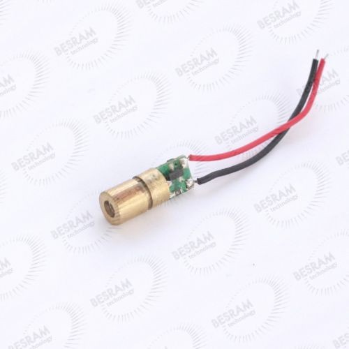 5pcs 6*16.5mm 638nm 650nm красная точка 5mW лазерный модуль