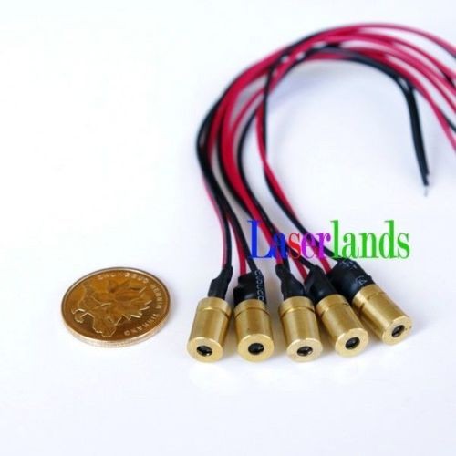 5pcs 8*13mm 1mW 5mW 650nm красная точка фокусируемый лазерный модуль 3VDC