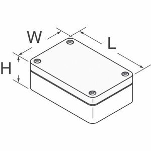 13160188 (BOX ALUM UNPTD 23,62'L X 12,21'W)