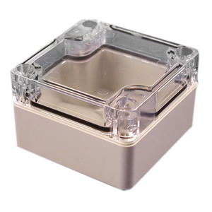 1554B2GYCL (BOX PLSTC GRAY/CL 2.56' X 2.56')