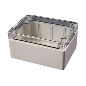 1554F2GYCL (BOX PLSTC GRAY/CLR 4.72'LX3.54'W)