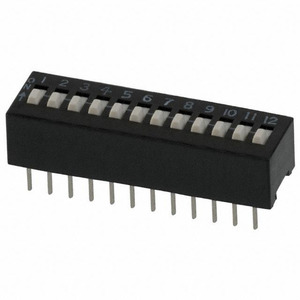 208-12 (ПЕРЕКЛЮЧАТЕЛЬ SLIDE DIP SPST 50MA 24V)
