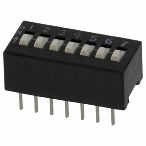 208-7 (ПЕРЕКЛЮЧАТЕЛЬ SLIDE DIP SPST 50MA 24V)