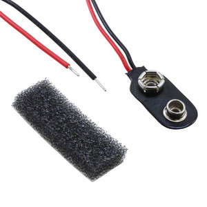 БС61 (КОМПЛЕКТ 9V ЗАЖИМ С ДЕРЖАТЕЛЕМ И ПОДУШКОЙ ИЗ ПЕНЫ)