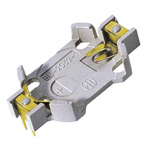 БУ2032-1-Г (ДЕРЖАТЕЛЬ CR2032 С ЗОЛОТЫМИ ШТЫРЯМИ ДЛЯ ПК)