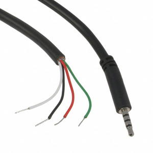 10-00340 (CBL ASSY 2.5MM SLIM 6' 4C BLK)