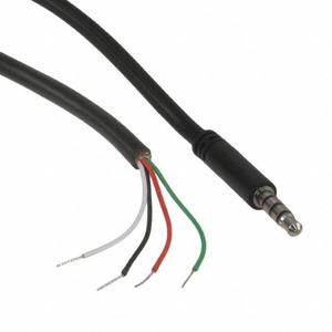 10-00341 (CBL ASSY 3.5MM SLIM 6' 4C BLK)