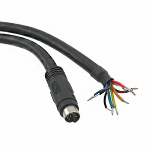 10-00424 (CBL ASSY MINI DIN MALE 6' 8POS)