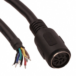 10-00445 (CBL ASSY DIN FEMALE 6' SHLD 8POS)