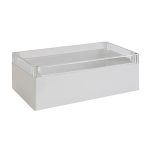 331220080 (BOX PLSTC GRAY/CLR 7.87'LX4.72'W)