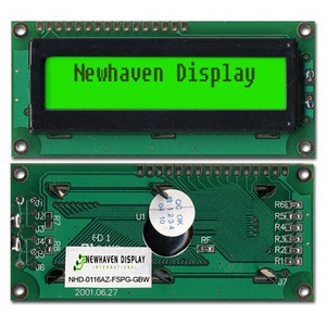 NHD-0116AZ-FSPG-GBW (LCD MOD CHAR 1X16 GRN TRANSFL)