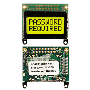 NHD-0208AZ-FL-GBW (LCD MOD CHAR 2X8 Y/G TRANSFL)