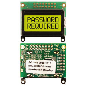 NHD-0208AZ-FL-YBW (LCD MOD CHAR 2X8 Y/G TRANSFL)