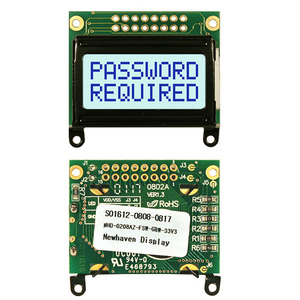 NHD-0208AZ-FSW-GBW-33V3 (LCD MOD CHAR 2X8 Y/G TRANSFL STN)