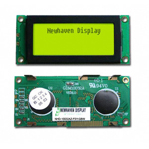 NHD-10032AZ-FSY-GBW (LCD MOD GRAPH 100X32 Y/G TRANSFL)