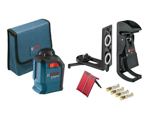 Нивелир лазерный Bosch GLL2-20-RT Самонивелирующийся 360-градусный линейный и поперечный лазер, восстановленный