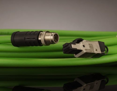 Ethernet-кабель Cat 6a M12 — RJ45 Dragchain, IP65/67, 5 м