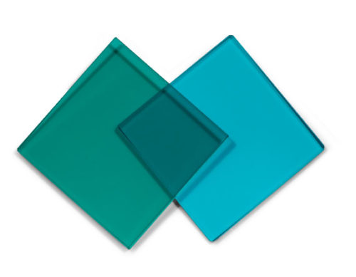 SCHOTT BG60, квадрат 50 мм, толщина 1 мм, отсекающий фильтр NIR из цветного стекла для суровых условий окружающей среды