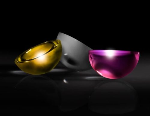 диаметр 2 мм, без покрытия, полусферическая линза ISP Optics из плавленого кварца | КУ-ГС-2