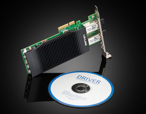 LR-Link 2-канальная карта PCIE Gigabit POE+