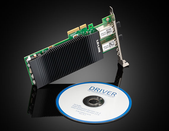 LR-Link 2-канальная карта PCIE Gigabit POE+