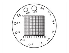 Диаметр 21 мм, метрическая площадь, контактная сетка