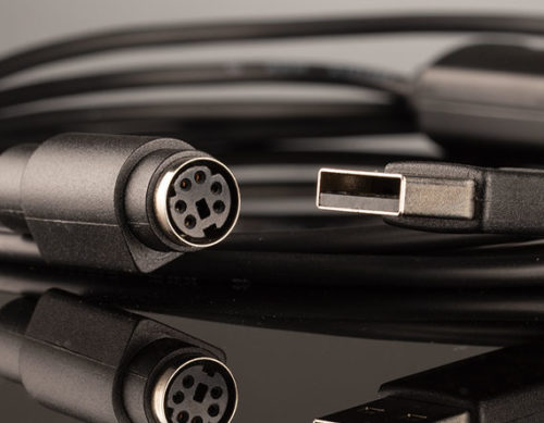 Кабель-переходник USB-Serial с 6-контактным гнездовым разъемом Mini-Din