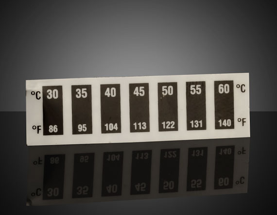 Диапазон температур 30–60°C, жидкокристаллические термометры (10 шт. в упаковке)