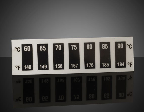 Диапазон температур 60–90 °C, жидкокристаллические термометры (10 шт. в упаковке)