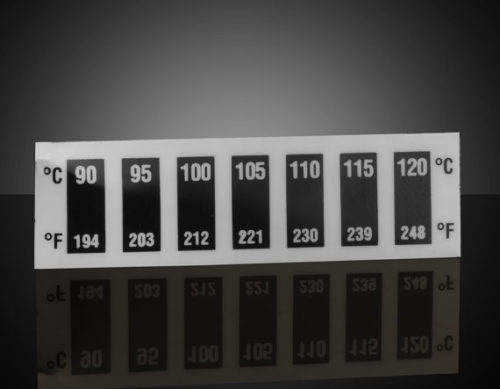 Диапазон температур 90–120 °C, жидкокристаллические термометры (10 шт. в упаковке)