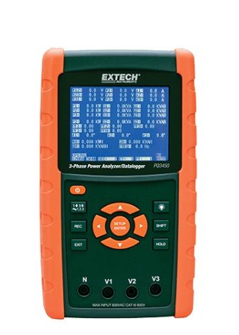 Анализатор мощности Extech PQ3450