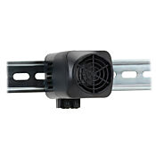 Compact Directional Cooling Fan: 35mm DIN rail mount, for precise cooling of heat sources inside an enclosure (PN# 019250-00)