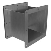 Проходной фитинг Hammond для кабельного канала: ниппель, 6 x 6 x 6 дюймов (PN # 1487DM6SS)