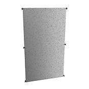 Subpanel: 78 x 44in, 10 gauge, galvanized steel (PN# 90BWFWG)
