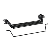 Перекладина для шнуровки кабеля Hammond: ширина стойки 19 дюймов, круглая, смещение 4,00 дюйма (PN # CLB194BK)