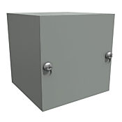 Корпус: 4 x 4 x 4 дюйма, настенное крепление, углеродистая сталь (PN# CS444)