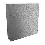 Enclosure: 18 x 18 x 4in, wall mount, galvanized steel (PN# CSG18184)