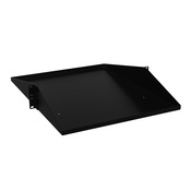 Полка стойки Hammond с двумя стойками по центру: 2U, ширина стойки 19 дюймов, глубина 20 дюймов, грузоподъемность 200 фунтов (PN # DNDMS1922BK1)