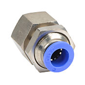Pneumatic Push-to-connect Fitting: 5/pk, bulkhead (PN# FB10M-12R)