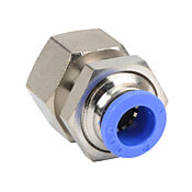 Pneumatic Push-to-connect Fitting: 5/pk, bulkhead (PN# FB10M-18R)