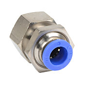 Pneumatic Push-to-connect Fitting: 5/pk, bulkhead (PN# FB10M-38R)