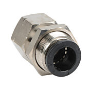 Pneumatic Push-to-connect Fitting: 5/pk, bulkhead (PN# FB12-38N)