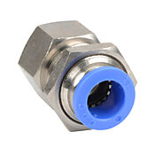 Pneumatic Push-to-connect Fitting: 5/pk, bulkhead (PN# FB12M-12R)