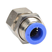 Pneumatic Push-to-connect Fitting: 5/pk, bulkhead (PN# FB12M-14R)