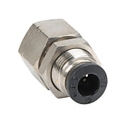 Pneumatic Push-to-connect Fitting: 5/pk, bulkhead (PN# FB14-18N)