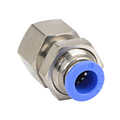 Pneumatic Push-to-connect Fitting: 5/pk, bulkhead (PN# FB8M-18R)