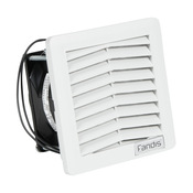 Fan: intake, 8.8 CFM, 230 VAC operating voltage (PN# FF08A230UN)